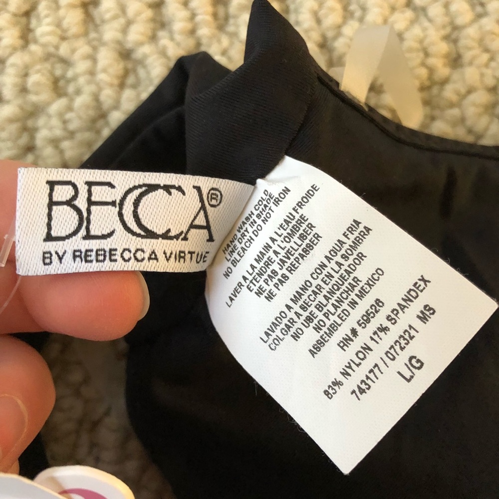 NWT Black Becca Bikini Top - Picture 5 of 5